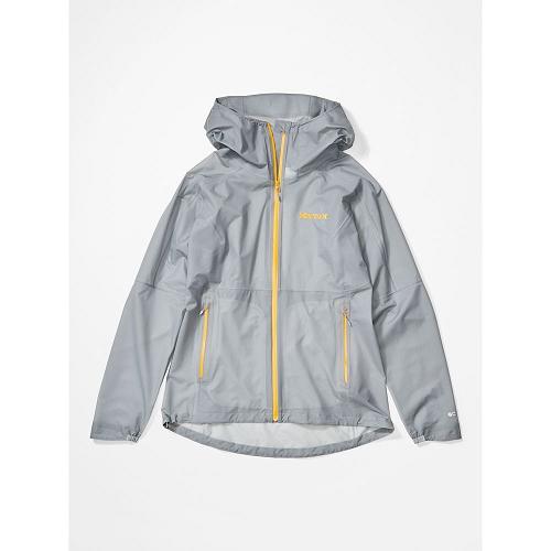 Marmot Bantamweight Jackets - Womens Rain Jacket Grey CA3296850 Canada